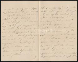 VÉDÉS ALATT! 1881 Szél Piroska (1865-1886), Arany János unokájának szilveszteri levele apjának, Szél...