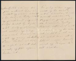 VÉDÉS ALATT! 1881 Szél Piroska (1865-1886), Arany János unokájának szilveszteri levele apjának, Szél...