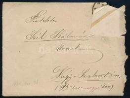 VÉDÉS ALATT! 1881 Szél Piroska (1865-1886), Arany János unokájának szilveszteri levele apjának, Szél...