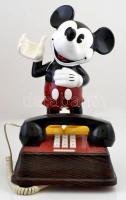 Disney Mickey egér telefon, jó állapotban, eredeti dobozában, m: 37 cm