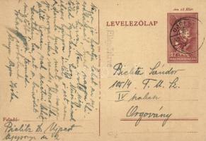 1942 Bielitz Sándor 105/4. zsidó munkaszolgálatos levele / WWII Letter from a Jewish labor service camp. Judaica (EK)