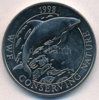 Falkland-szigetek 1998. 50p Cu-Ni Peale delfinje T:1  Falkland Islands 1998. 50 Pence Cu-Ni Peales Dolphin C:UNC Krause KM#60