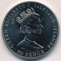 Falkland-szigetek 1998. 50p Cu-Ni "Peale delfinje" T:1 
Falkland Islands 1998. 50 Pence C...