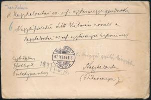 1897 gróf Tisza Kálmán (1830-1902) saját kézzel írt levele Szél Kálmán református esperesnek (1838-1...