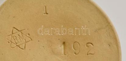 Jelzett mázas söröskorsó, hibátlan, m:11 cm