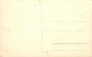 Osztrák-magyar katonák egy lelőtt repülőgép roncsai mellett / WWI K.u.K. soldiers by the wreckage of...