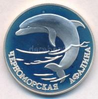 Oroszország 1995. 1R Ag &quot;Fekete tengeri delfin&quot; T:1(PP)  Russia 1995. 1 Ruble Ag &quot;Black Sea Dolphin&quot; C:UNC(PP) Krause Y#448