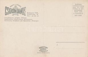 Budapest VIII. Csákódi János Józsefvárosi polgári étterme, József utca 26