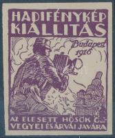 1916 Hadifénykép kiállítás az elesett hősök özvegyei és árvái javára "R"