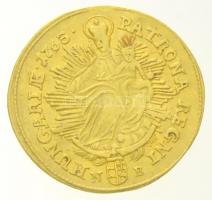1765N-B Dukát Au Mária Terézia Nagybánya (3,42g) T:2,2- enyhén hajlott lemez /  Hungary 1765N-B Ducat Au Maria Theresia Baia Mare (3,42g) C:XF,VF slightly bent coin Huszár: 1657., Unger III.: 1217.