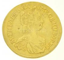 1765N-B Dukát Au "Mária Terézia" Nagybánya (3,42g) T:2,2- enyhén hajlott lemez / 
Hungary...