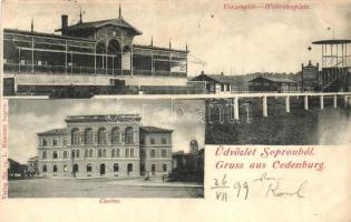 1899 Sopron, Oedenburg; Lóversenytér, Kaszinó / Wettrennplatz, Casino