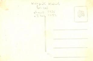 Birkózás. Kárpáti Károly olimpiai bajnok / Hungarian olympic champion in wrestling. photo (vágott / ...