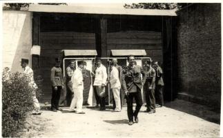 1934 Öttusa, céllövés. Schäffer Ármin felvétele / Modern pentathlon, shooting