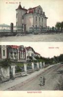 Nagyenyed, Aiud; Dr. Dobozy ház, Sétatéri villák, utcakép. Cirner I. József kiadása / street view with villas