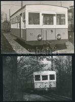 A budapesti fogaskerekű, 2 db fotó, 9x14 és 10x15 cm