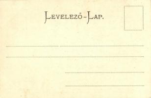 Nyitra, Nitra; Hungária szálloda, szobor, csoportkép. Huszár István kiadása / hotel, statue, group p...