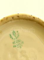 Hollóházi retró váza, kézzel festett, jelzett, hibátlan, m: 25 cm