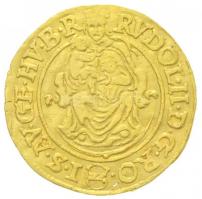 1587K-B Aranyforint Au Rudolf Körmöcbánya (3,21g) T:2 enyhén hullámos lemez /  Hungary 1587K-B Goldgulden Au Rudolf Kremnitz (3,21g) C:XF slightly wavy coin Huszár: 1002., Unger II.: 773.a