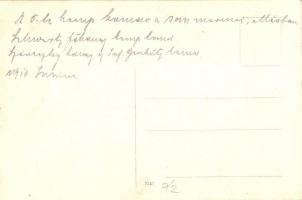 1918 Az 5. Kompagnie Kommando (honvéd századparancsnokság) a san marinói állásban, Schwartz főhadnag...