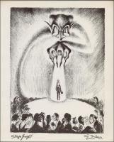 cca 1969 Zilzer Gyula (1898-1969) 14 litográfiáját tartalmazó amerikai kiadású mappa kísérő szövegge...