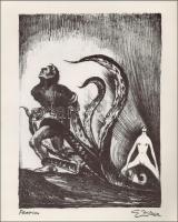 cca 1969 Zilzer Gyula (1898-1969) 14 litográfiáját tartalmazó amerikai kiadású mappa kísérő szövegge...