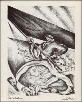 cca 1969 Zilzer Gyula (1898-1969) 14 litográfiáját tartalmazó amerikai kiadású mappa kísérő szövegge...