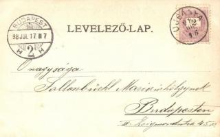1898 Újbánya, Nova Bana, Königsberg; városház, fürdő. Szecessziós lap / town hall, spa. Art Nouveau,...