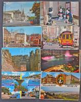 110 db modern külföldi főleg városképes lap / 110 modern mostly worldwide town-view postcards