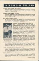 1965 Anglia-Magyarország labdarúgó mérkőzés meccsfüzete, és egy belépőjegye a Wembley Stadionba, val...