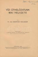 Dr. vitéz Vásárhelyi Boldizsár: Vízi úthálózatunk mai helyzete. Bp., 1936, Stádium. Kiadói papírköté...