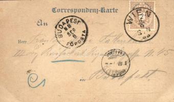 1888 (Vorläufer!!!) Vienna, Wien; Gruss aus... Votivkirche / church. Extremely rare early postcard (...