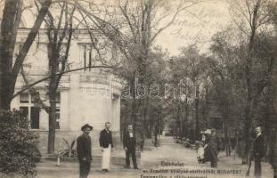 Budapest XI. Kelenföld, Mattoni-féle Erzsébet királyné sósfürdő, zenepavilon a tükör teremmel. Lustig Miksa kiadása (EK)