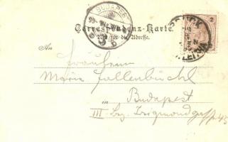 1899 Lajtabruck, Bruck an der Leitha; Brucker Lager, Schwemme / K.u.k. military barracks, bathing ca...