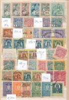 Magyar okmánybélyegek közepes berakólapon (12.500)