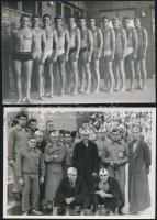 A magyar vízilabda csapat többek között a melbourne-i olimpián, 4 db fotó, 13x18 és 18x24 cm