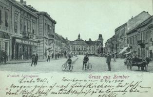 Zombor, Sombor; Kossuth Lajos utca / street view