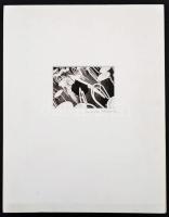 Pócsik Anita (?- ): Budapest, jelzett fotó, paszpartuban, 7,5×10,5 cm