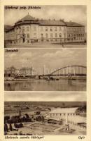 Győr mit Schule Foto AK