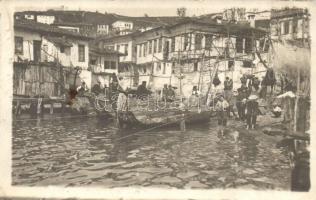 1929 Ohrid, port view with boats. photo (EK)