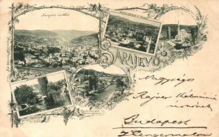 Sarajevo, Bistrik, Castell, Begova Moschee, Bimbas Viertel, Kaiserstrasse / mosque, quarter, street. Art Nouveau, floral