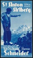 1935 St. Anton am Arlberg német nyelvű utazási prospektus / tourist guide