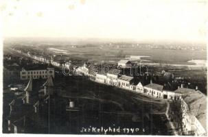 Székelyhíd, Sacueni; látkép, Fő tér, üzletek / general view, main square, shops. photo (fl)