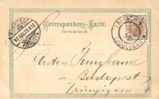 1897 (Vorläufer!) Ljubljana, Laibach; Rathausplatz / town hall square