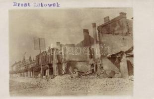Brest-Litovsk, WWI destruction, ruins. photo