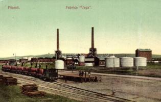Ploiesti, Fabrica Vega / oil plant, industrial railway, factory train (fa)