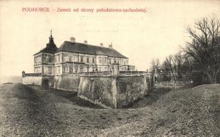 Pidhirsti, Podhorce; Zamek od strony poludniowo-zachodniej / castle (EK)