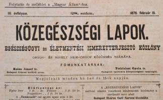 1876-1883 Vegyes folyóirat tétel, 6 db: 

1876 Képes Néplap és Politikai Hiradó. Mulattató és tanu...