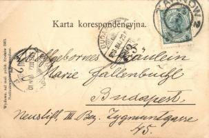 1830-1863 Pozdrowienie Polskie! / Polish greeting card with coat of arms. Rebellions against the Rus...
