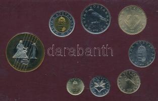 1994-2003. 1Ft-100Ft (7xklf) "Europe" forgalmi szett, benne 2004. 1E "Próba" érm...